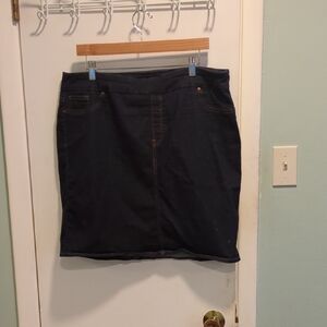 Chico's Classic Pull On  Denim Skirt